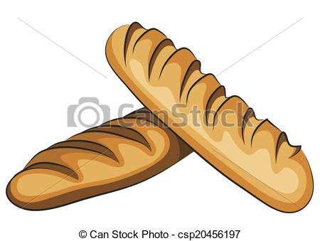 450x339 french bread clipart - French Bread Drawing