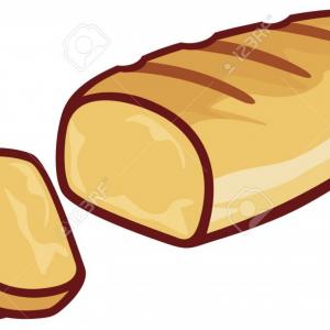 300x300 stock photo french bread pizza white oven baked flat generally - French Bread Drawing
