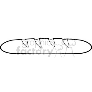 300x300 illustration black and white cartoon french bread baguette vector - French Bread Drawing