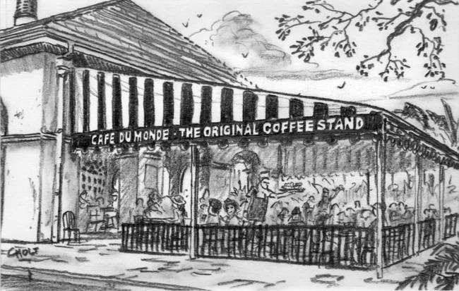 650x413 drawing french cafe drawings and illustrations for sale on fine - French Cafe Drawing