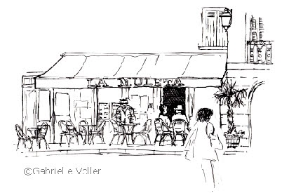 412x275 For Graphic Designers - French Cafe Drawing