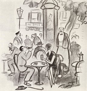 287x300 french cafe drawings fine art america - French Cafe Drawing