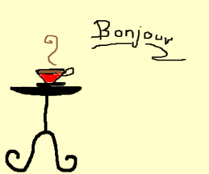 300x250 A French Drawing - French Cafe Drawing