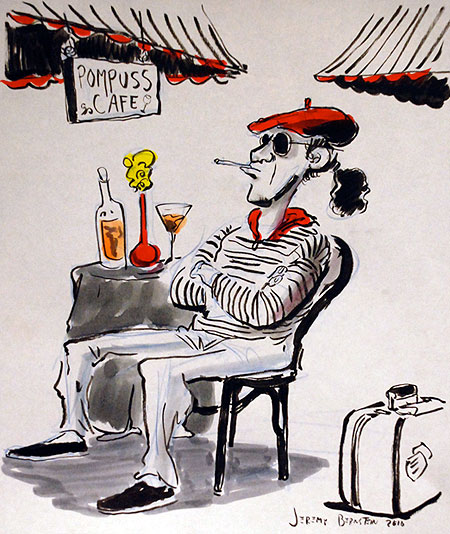 450x534 The French Cafe Theme, Photo And Artwork The Drawing Club - French Cafe Drawing