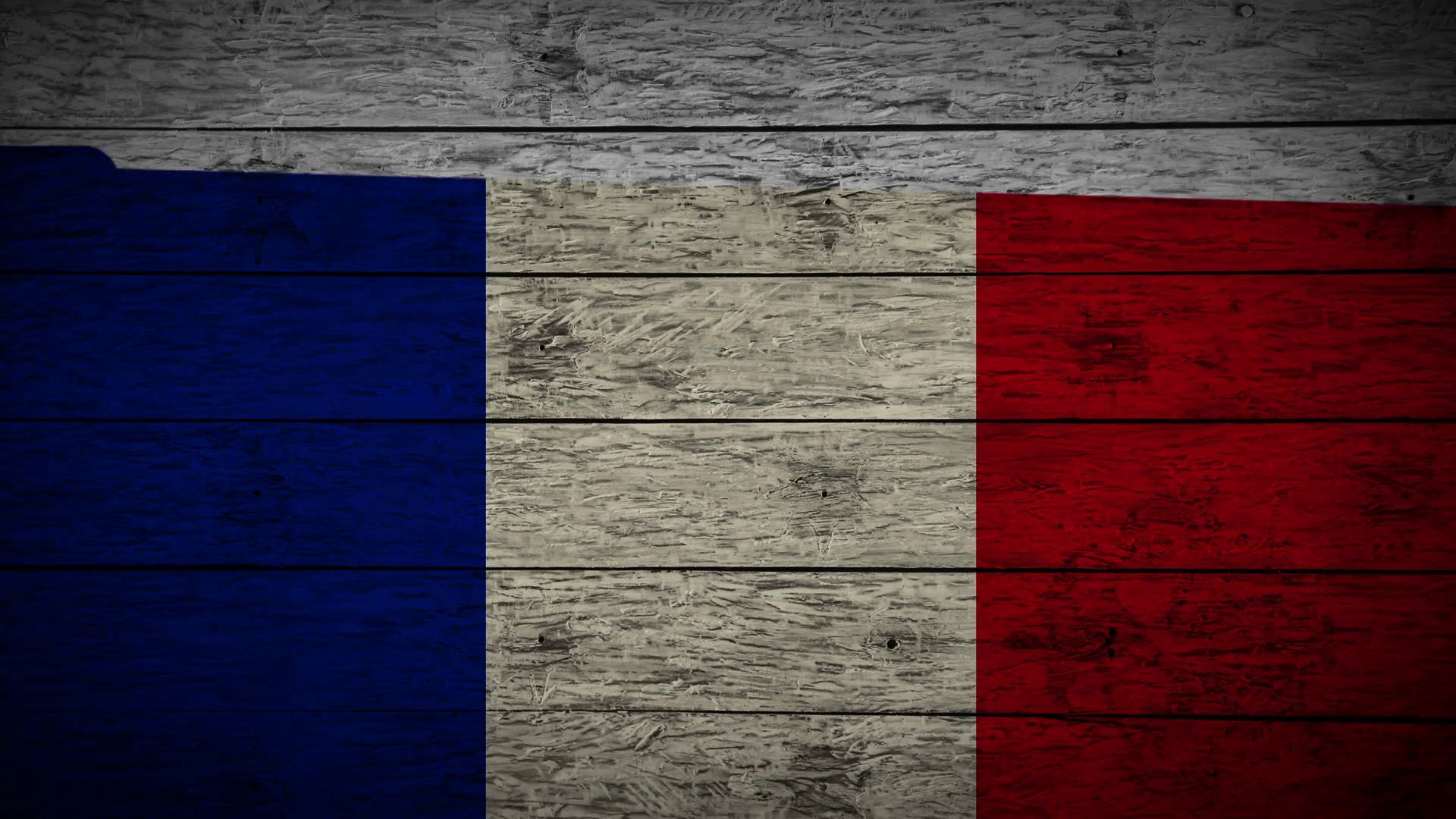 1920x1080 painting flag of france on old wood boards with four different - French Flag Drawing
