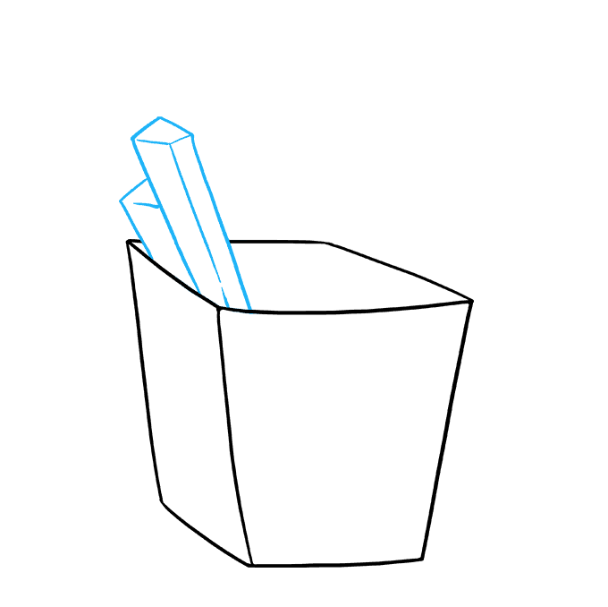 680x678 how to draw french fries - French Fries Drawing