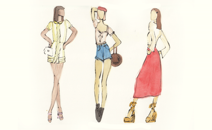 900x553 flirty, feminine girl is the new fashion forward - French Girl Drawing