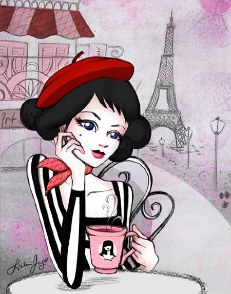 450x573 Brigitte - French Girl Drawing