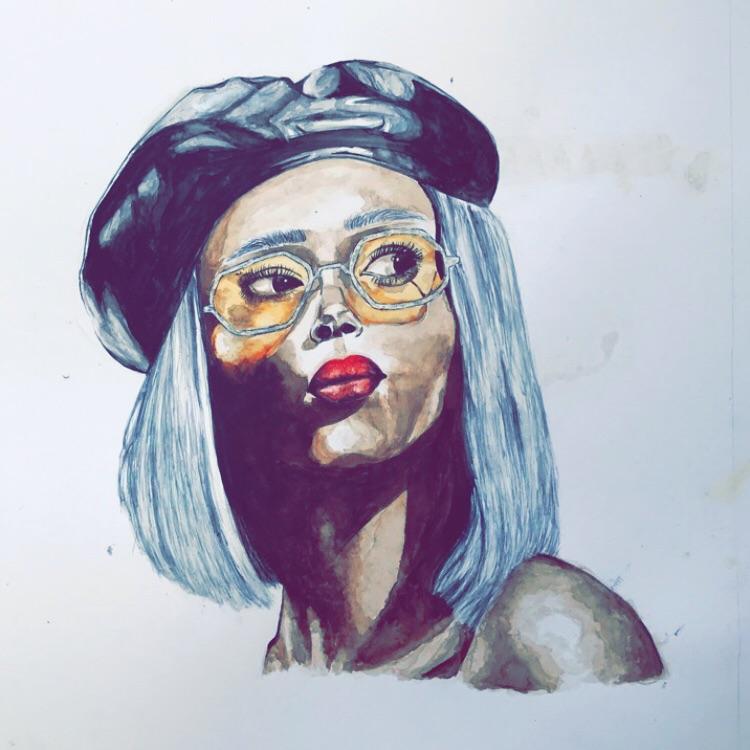 750x750 Draw Me Like One Of Your French Girls, Watercolour, Art - French Girl Drawing