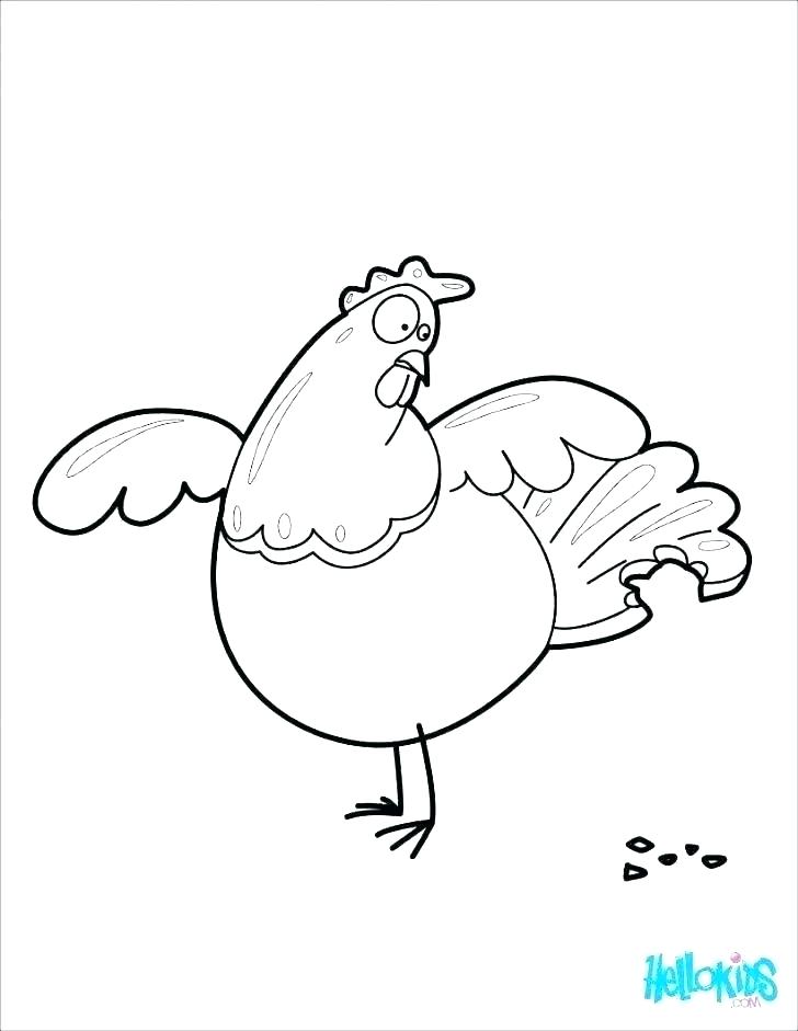 728x941 hen coloring little red - French Hen Drawing