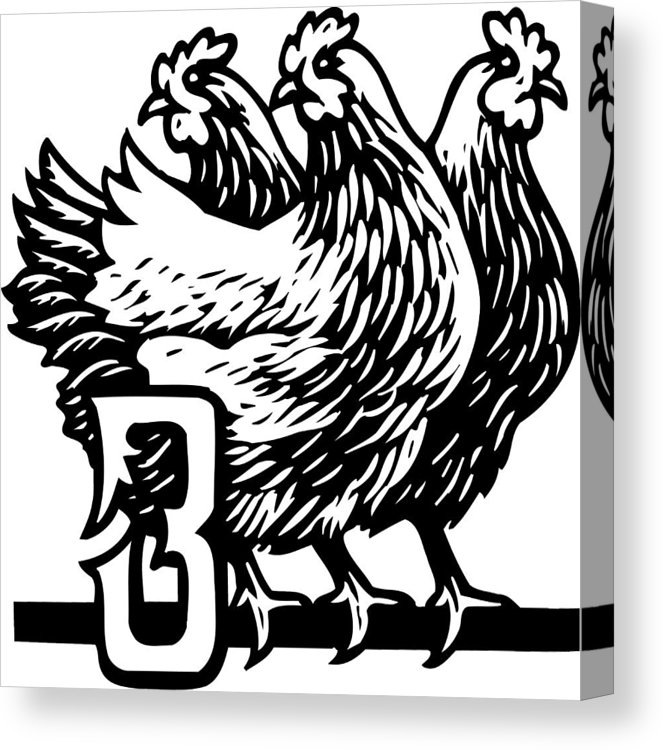 663x750 third day of christmas, french hens canvas print canvas art - French Hen Drawing