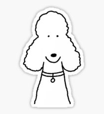 210x230 French Poodle Stickers Redbubble - French Poodle Drawing
