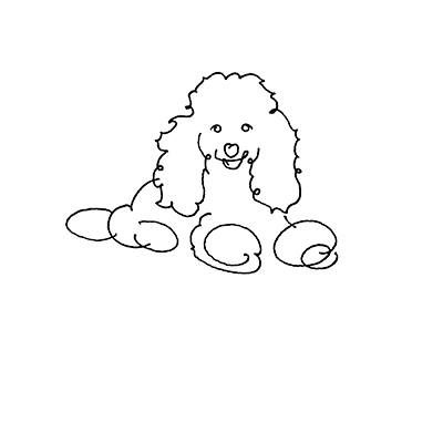 400x400 the poodle patch poodle, dog line - French Poodle Drawing