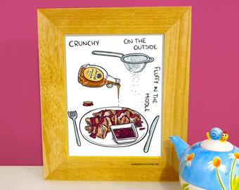 340x270 French Toast Drawing Etsy - French Toast Drawing
