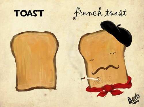 500x371 French Toast - French Toast Drawing