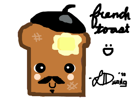 500x375 Live Canvas Sketchpan - French Toast Drawing