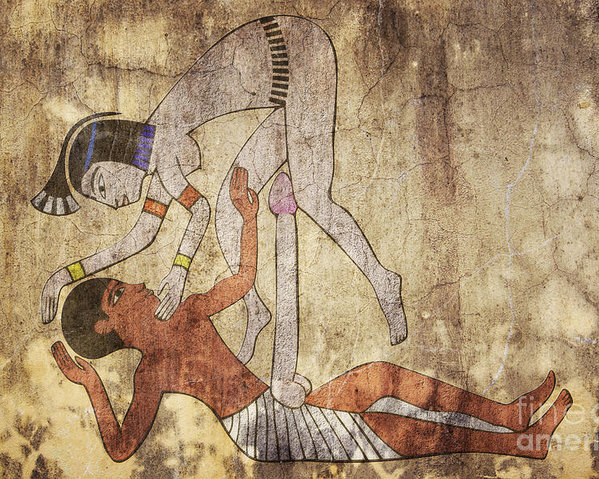 599x479 Erotic Drawing Looks Like Fresco Poster - Fresco Drawing