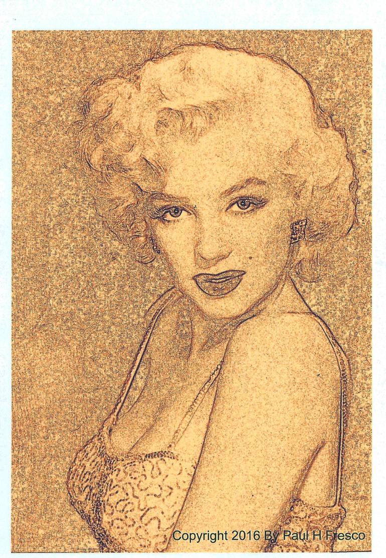770x1112 Marilyn Monroe - Fresco Drawing
