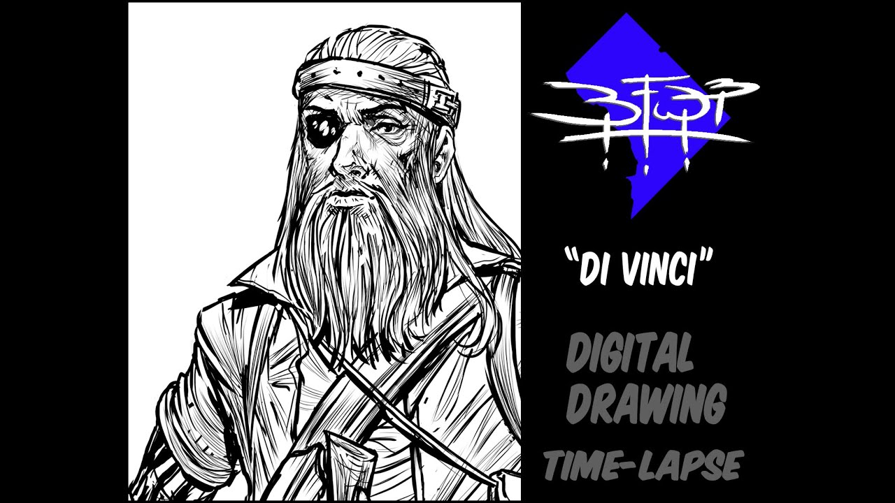 1280x720 di vinci digital drawing concept time lapse friction comic art - Friction Drawing