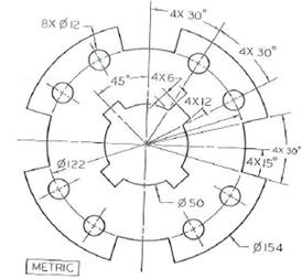274x253 draw the friction plate using pencil omit dimensions - Friction Drawing
