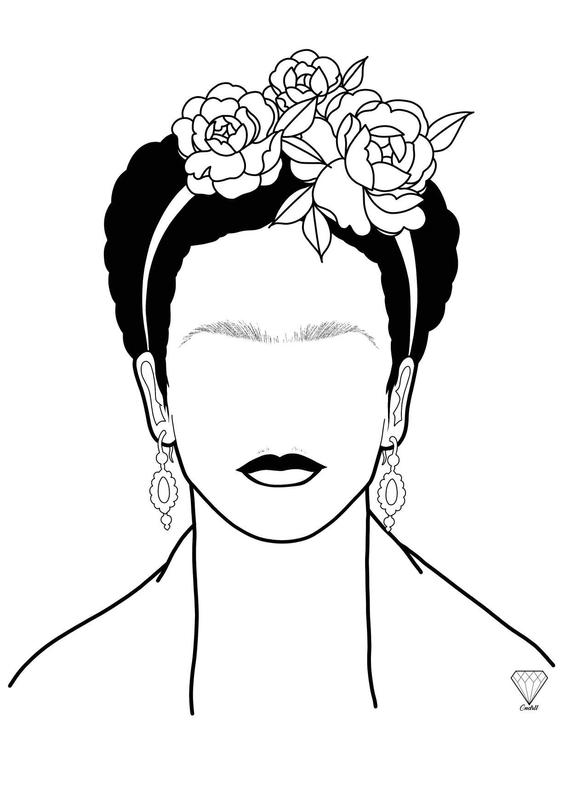 Frida Kahlo Drawings Cartoon