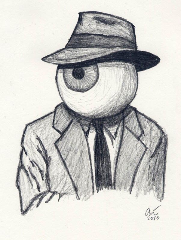 602x800 in search of illustration friday detective - Friday Drawing