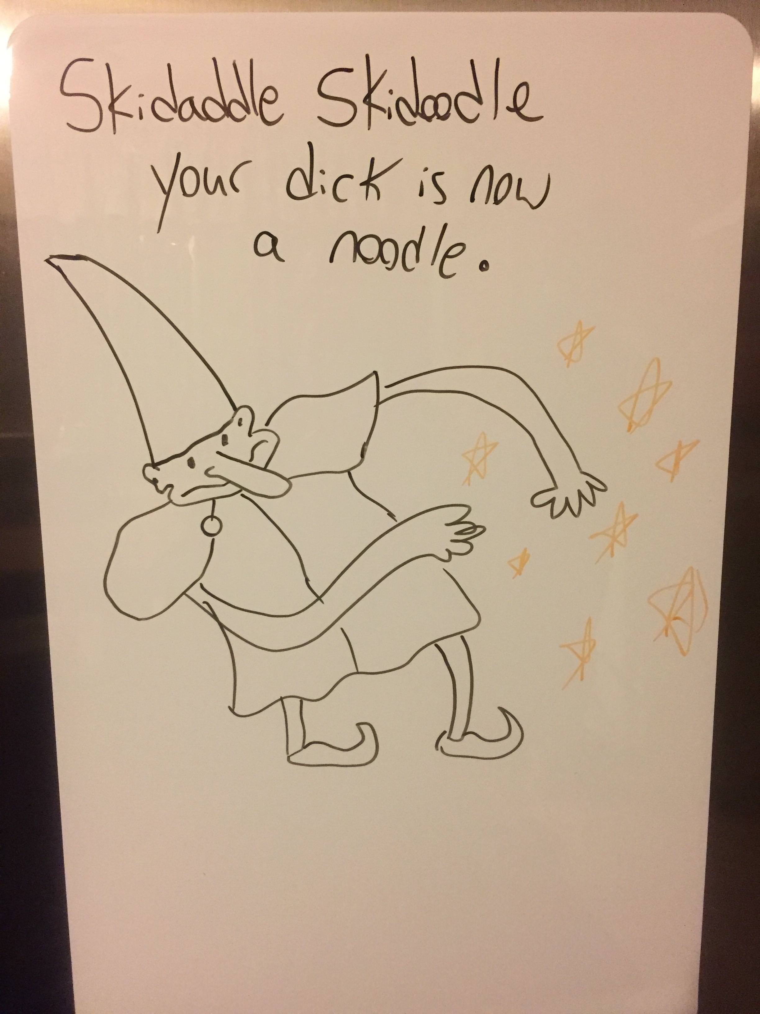 2448x3264 my roommate bought us a white board for the fridge today i made - Fridge Drawings