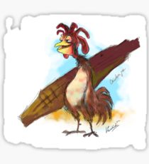 210x230 fried chicken drawing stickers redbubble - Fried Chicken Drawing