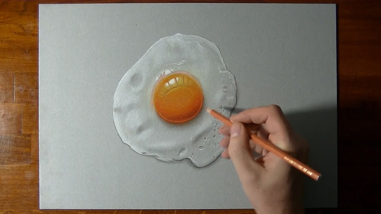 1280x720 how to draw a perfectly fried egg - Fried Egg Drawing