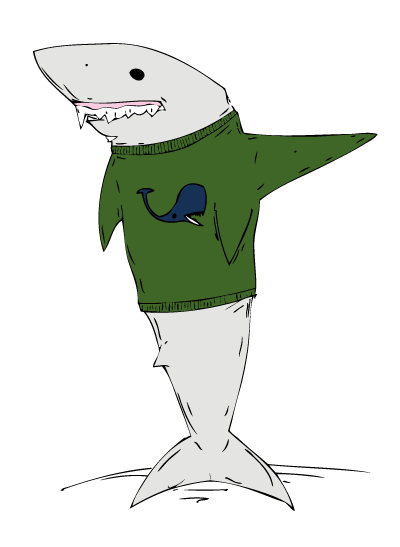 400x547 Hey Grey Shark, Wear This Jil Sander Whale Sweater To That Fish - Fried Fish Drawing