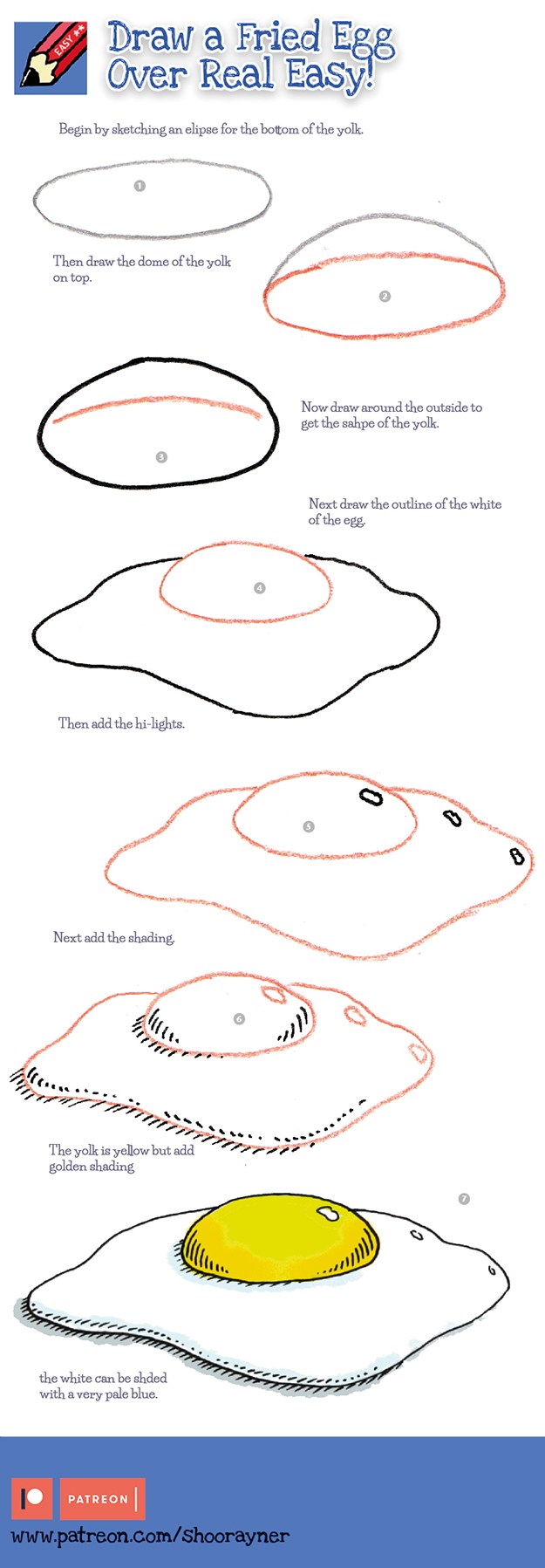 625x1797 How To Draw A Fish Real Easy Shoo Rayner - Fried Fish Drawing