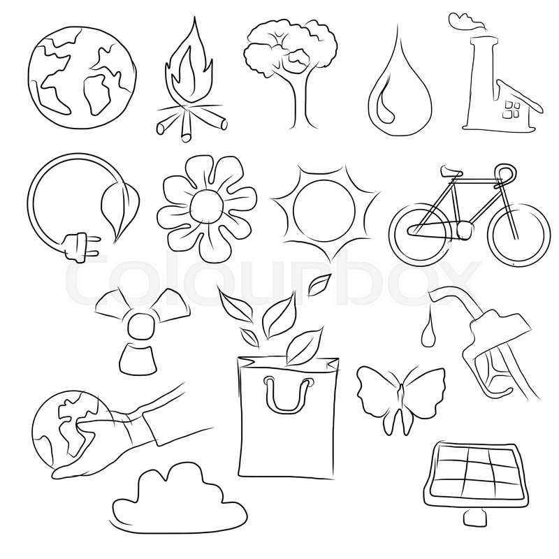 800x800 eco friendly concept vector stock vector colourbox - Friendly Drawing
