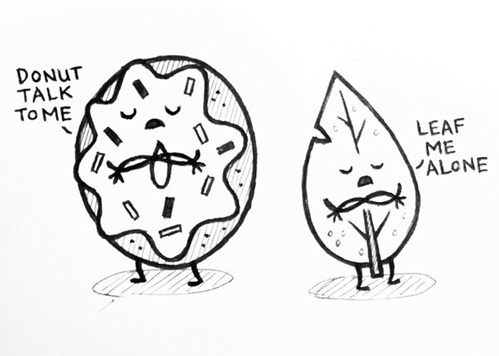 499x356 Cartoon, Cute, Donut, Drawing, Friends - Friends Cartoon Drawing