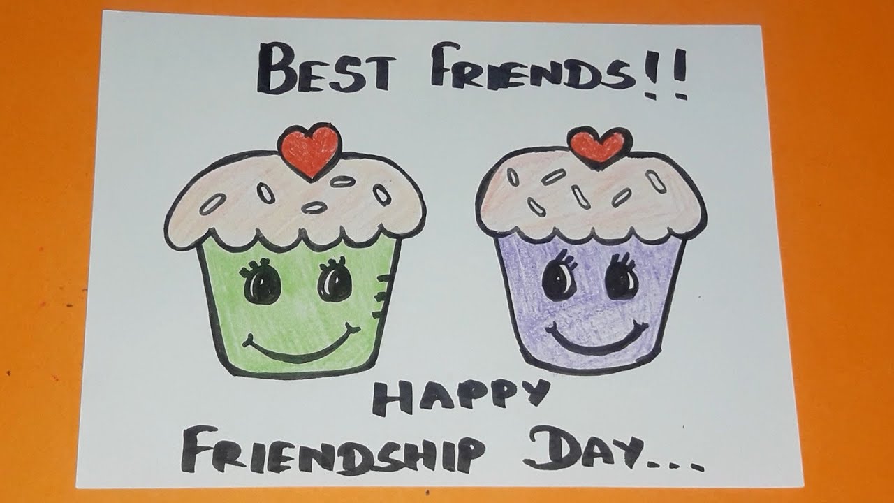 Friendship Day Drawing At Paintingvalleycom Explore