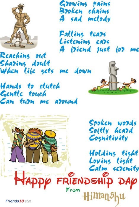 470x700 happy friendship day drawing - Friendship Day Drawing