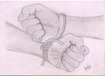 350x254 pictures friendship sketches - Friendship Sketch Drawing