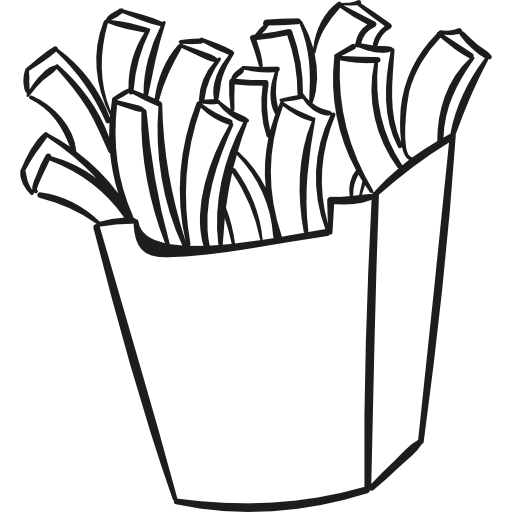 512x512 collection of free fries drawing potato fry download on ui ex - Fries Drawing