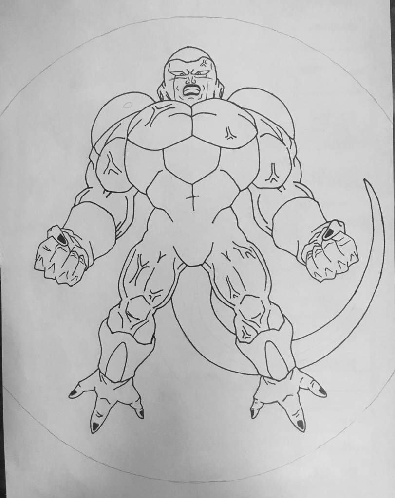 811x1024 full power frieza drawing dragonballz amino - Frieza Drawing