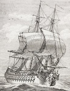 230x300 Frigate Drawings Fine Art America - Frigate Drawing