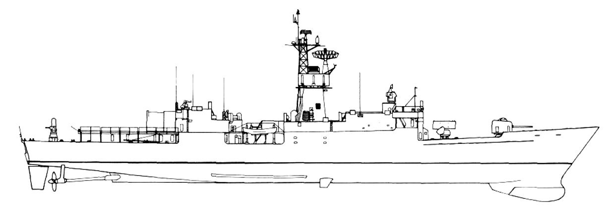 Frigate Drawing at PaintingValley.com | Explore collection of Frigate ...