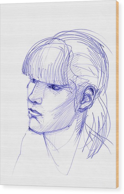 395x618 girl with a fringe drawing - Fringe Drawing