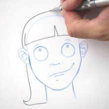 220x220 how to draw drawing hair the fringe - Fringe Drawing