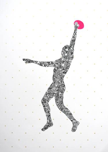 375x526 I Can't Throw Frisbee, Will You Play With Me Drawing - Frisbee Drawing