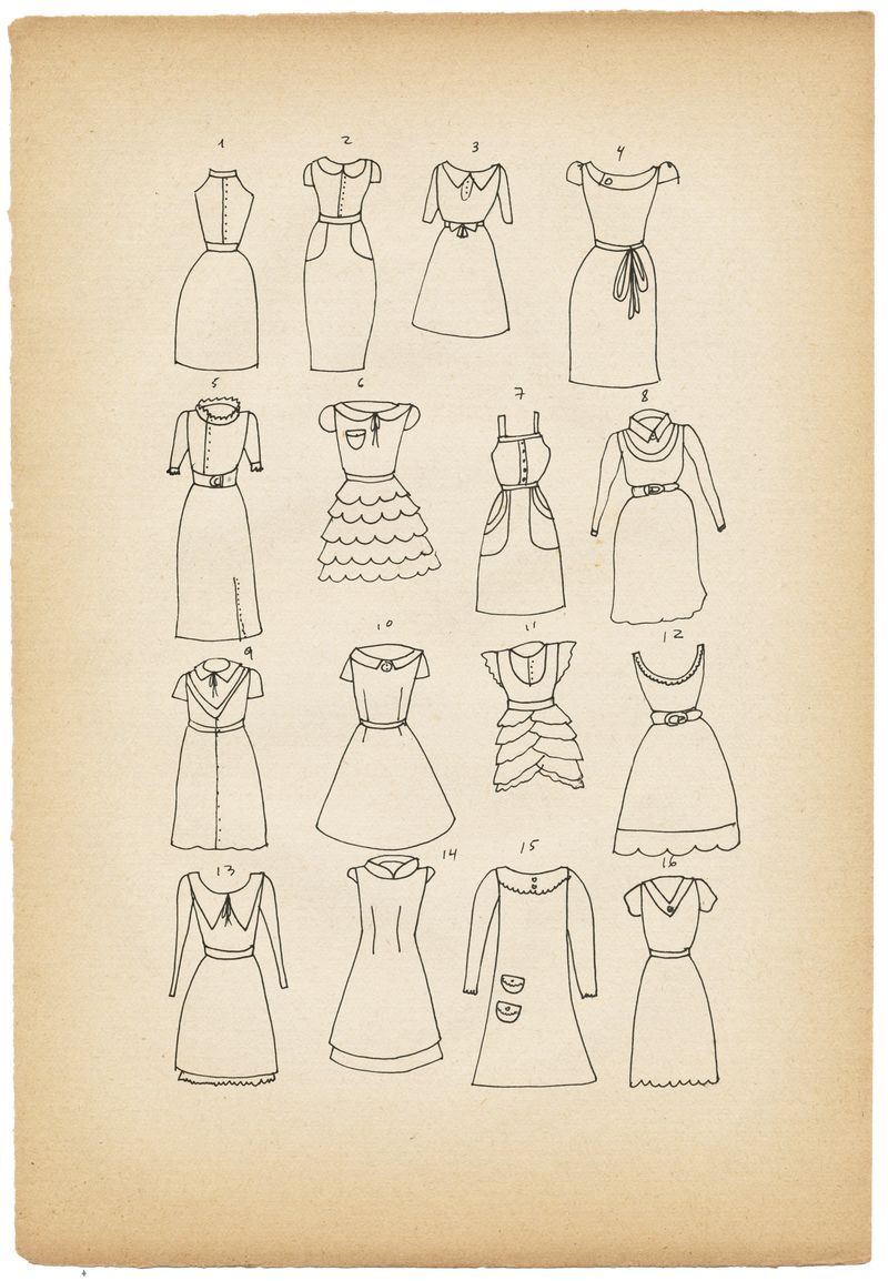 800x1154 Fun Doodles Crafts How To Draw And Color Dress Sketches - Frock Drawing