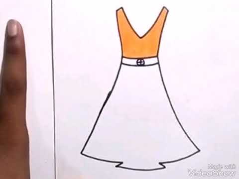 480x360 How To Draw A Frock - Frock Drawing