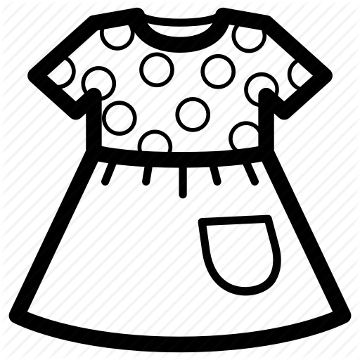 512x512 Baby, Clothing, Dress, Frock, Girl, Wear Icon - Frock Drawing