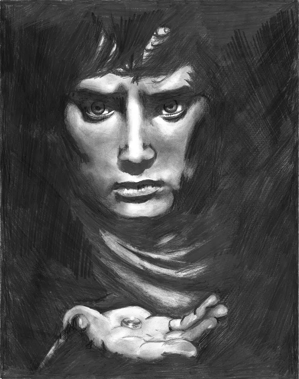 1200x1519 Frodo Drawing On Behance - Frodo Drawing