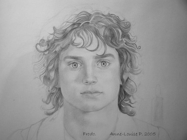 640x480 Frodo Drawings Fotr Middle England Earth Art - Frodo Drawing