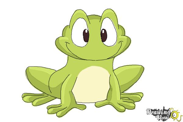 600x400 How To Draw A Frog Step - Frog Drawing