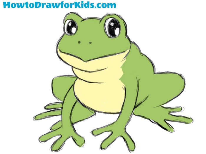 700x524 How To Draw A Frog For Kids How To Draw For Kids - Frog Drawing For Kids